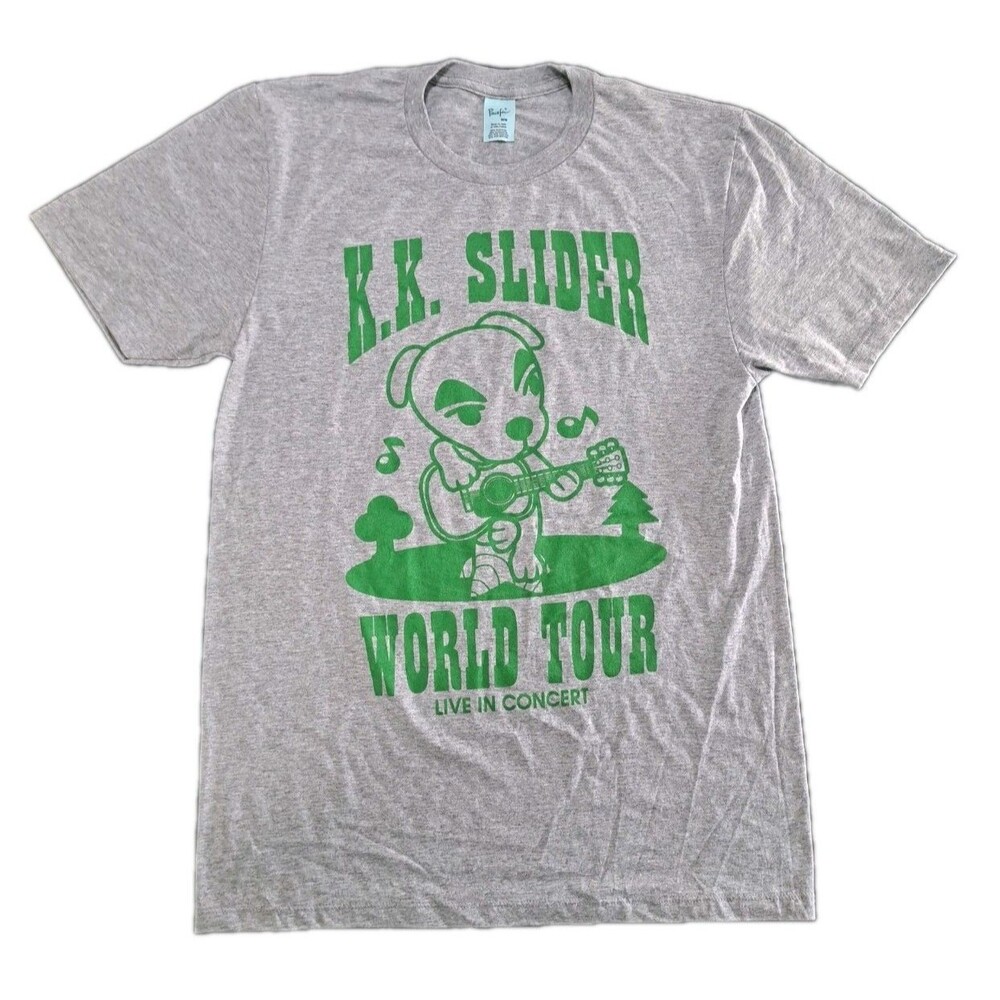 Animal Crossing Graphic T-Shirt K.K. Slider World Tour Live Concert Adult Medium